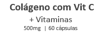  Colágeno com Vit C + Vitaminas 500mg | 60 cápsulas